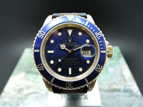 rolex met blauwe wijzerplaat|Rolex Submariner Date.